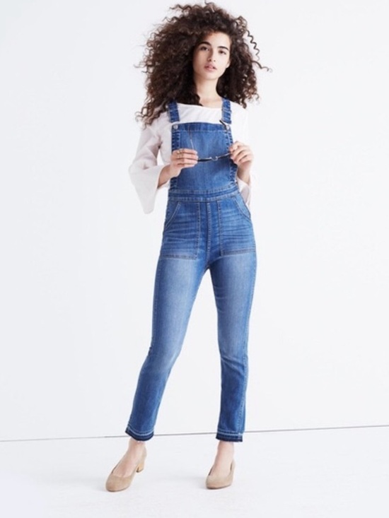 Madewell Denim - MADEWELL Skinny Overalls Drop Hem in Indigo Wash - M